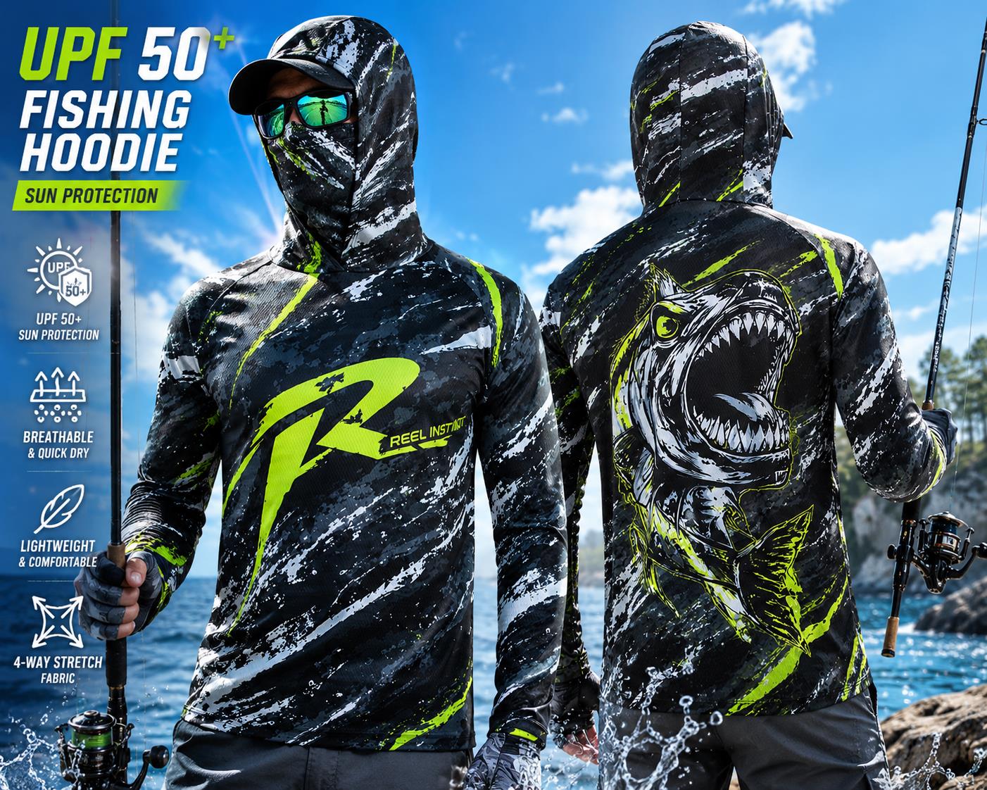 Fishing - Outdoor Sun Protective Long Sleeve Fishing