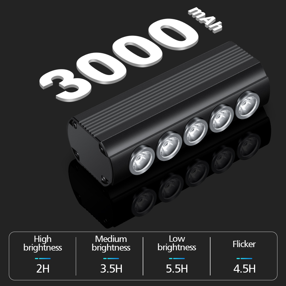 NEWBOLER Bicycle Light Front 1 - Rechargeable Bicycle Headlight 1000 Lumen ulasan dan harga