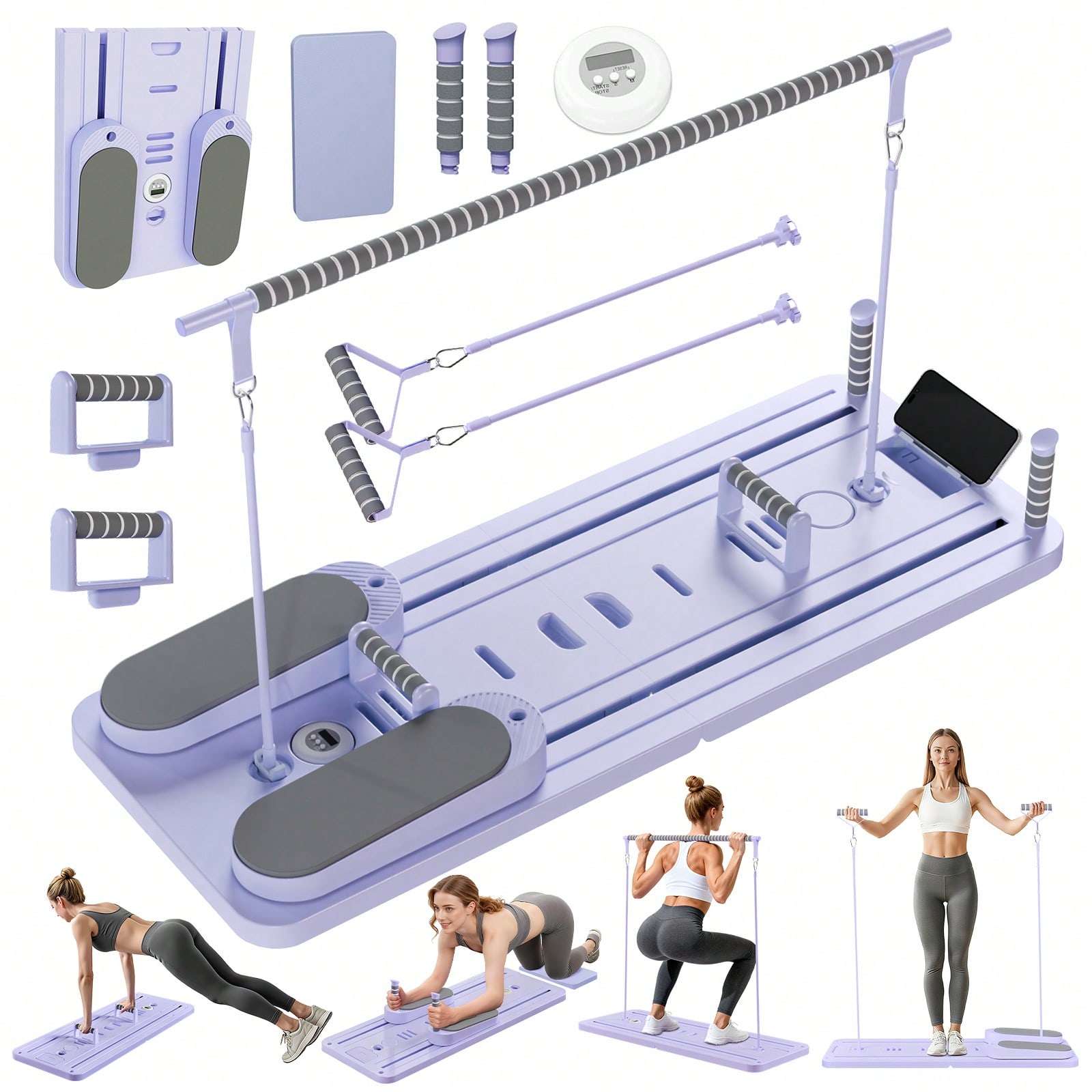 Pilates Reformer With Bar, Pil - Fitness Equipment ulasan dan harga