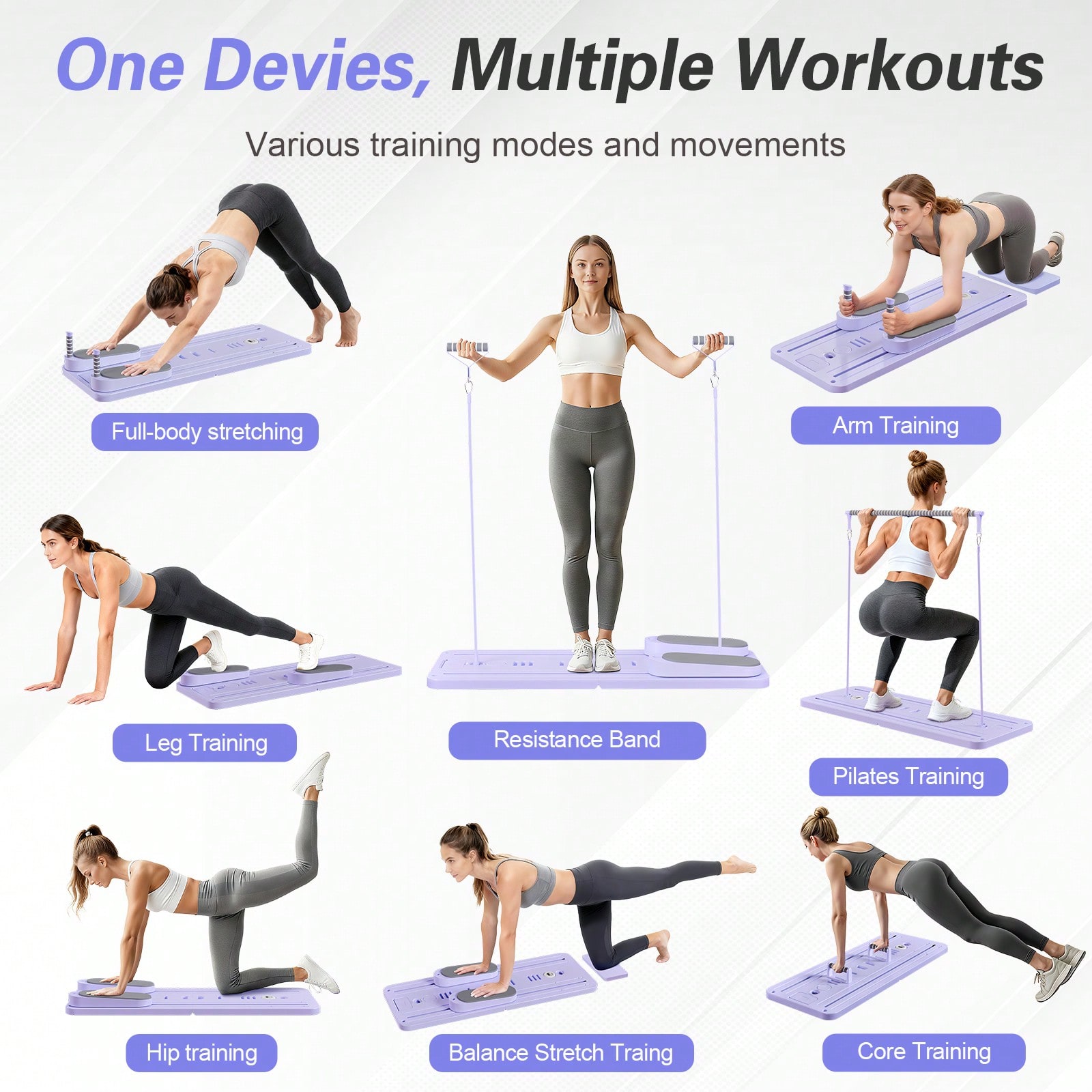 Pilates Reformer With Bar, Pil - Fitness Equipment ulasan dan harga