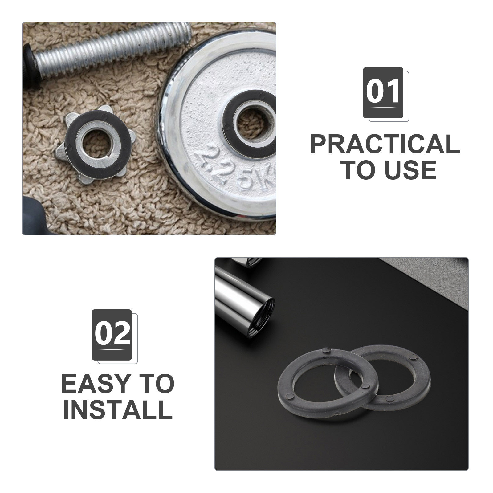 15Pcs Dumbbell Plastic Washers - Fitness Equipment ulasan dan harga