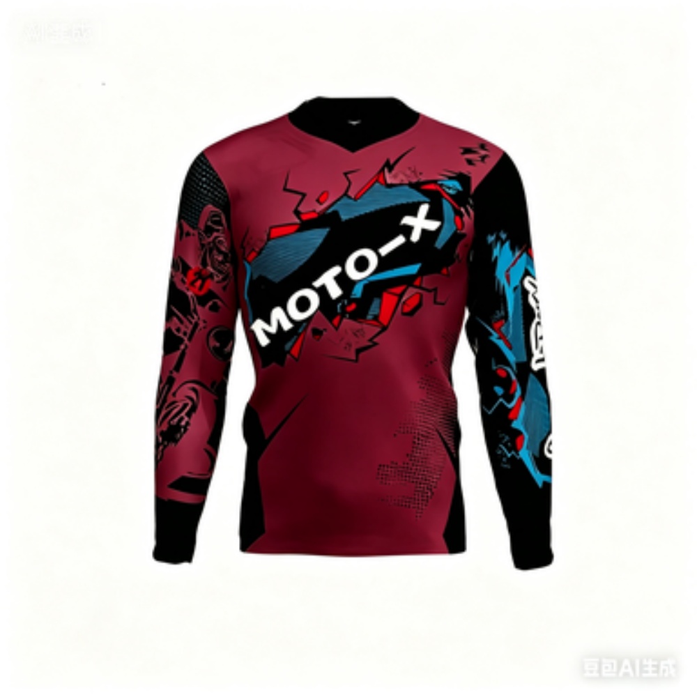 MOTO-X Themed Long-Sleeve Spor - Cycling ulasan dan harga