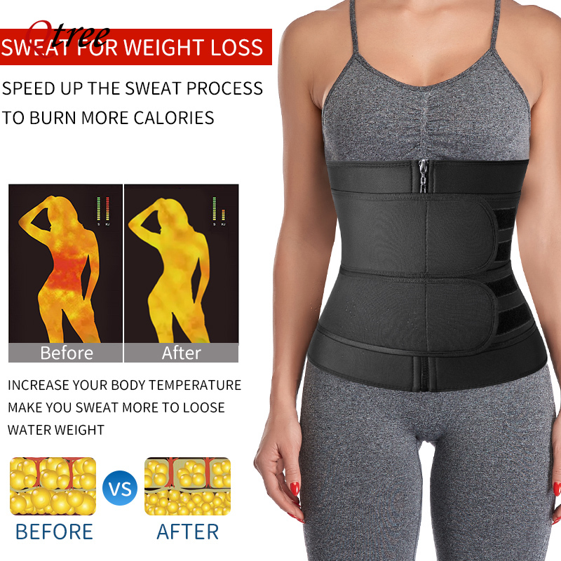 Qtree Waist Trainer Plus Size  - Sweat Waist Trainer Belt Neoprene ulasan dan harga