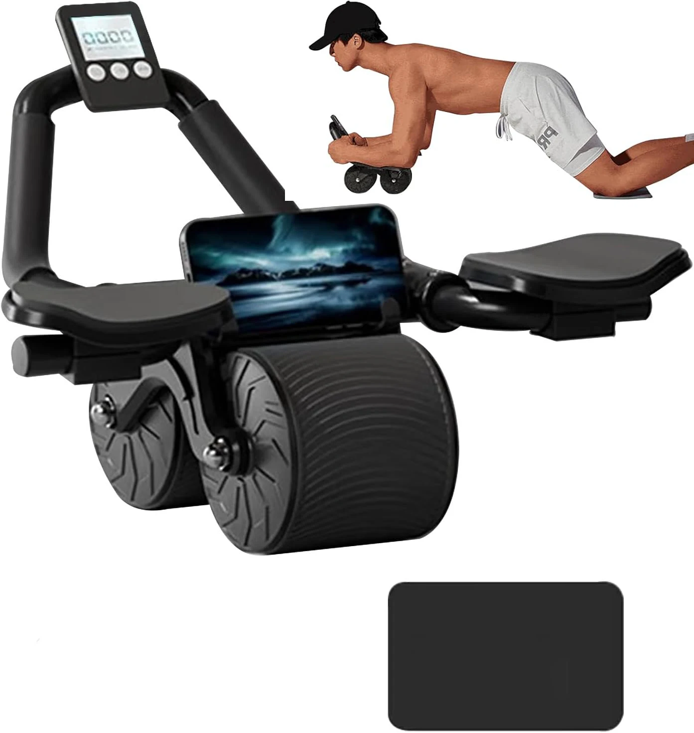 Elbow Support Automatic Reboun - Ab Roller Wheel With Elbow Support ulasan dan harga