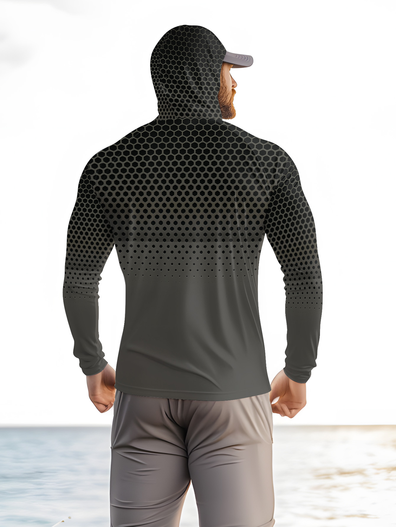 Men Summer UPF50+ Fishing Hood - Fishing ulasan dan harga