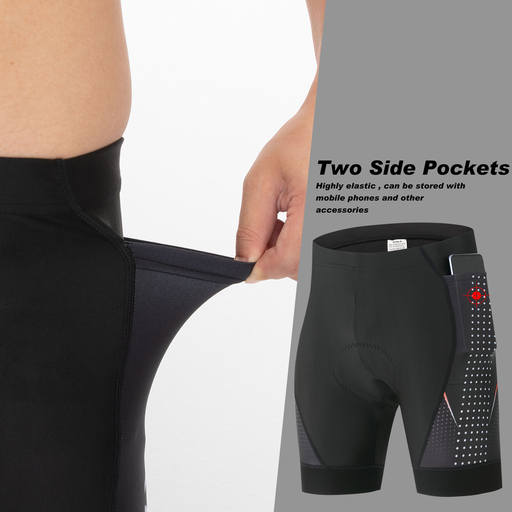 Premium Road Bike Shorts With  - Padded Cycling Shorts 5D Gel ulasan dan harga