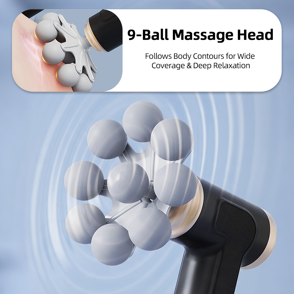 2-in-1 Long&Short Handle Fasci - Electric Massage Gun Deep Tissue ulasan dan harga