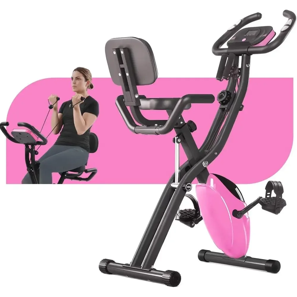 4-in-1 Recumbent and Upright E - Exercise Bike Magnetic Resistance ulasan dan harga
