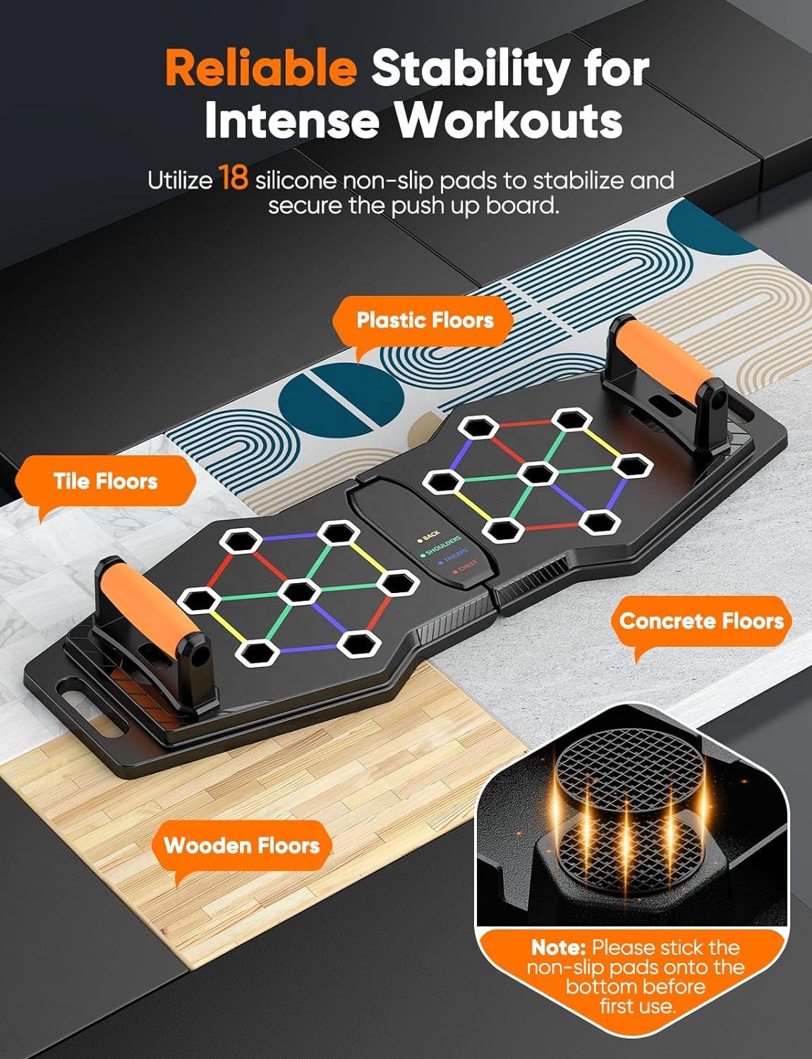 Multifunctional Gym Foldable F - Push Up Board Foldable Multi Function ulasan dan harga