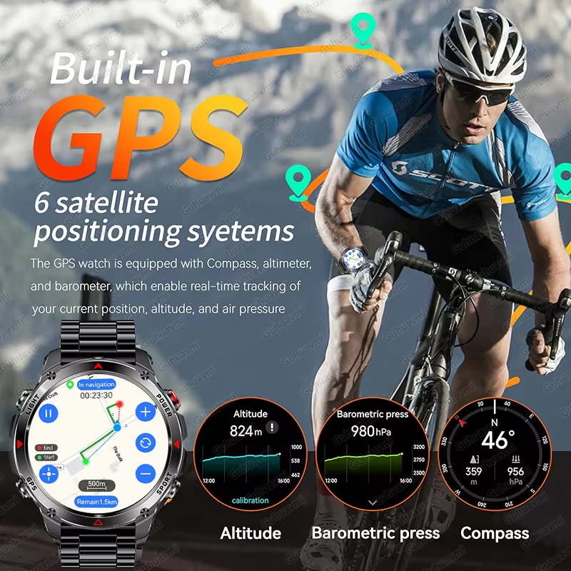 Military 540mAh GPS Smart Watc - Resistance Bands Set With Handles ulasan dan harga