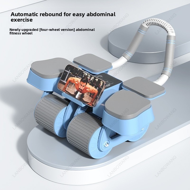 Smart 4 Wheels Auto Rebound Ab - Ab Roller Wheel With Elbow Support ulasan dan harga