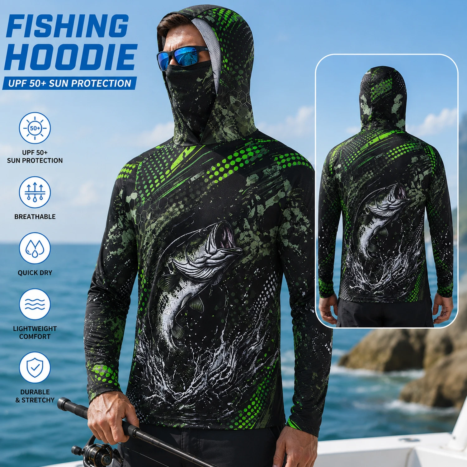 Men's Pro Angler Bass Fishing  - Hiking ulasan dan harga