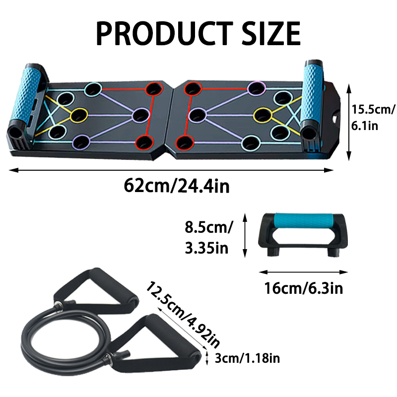 Portable Multifunctional Push- - Push Up Board Foldable Multi Function ulasan dan harga